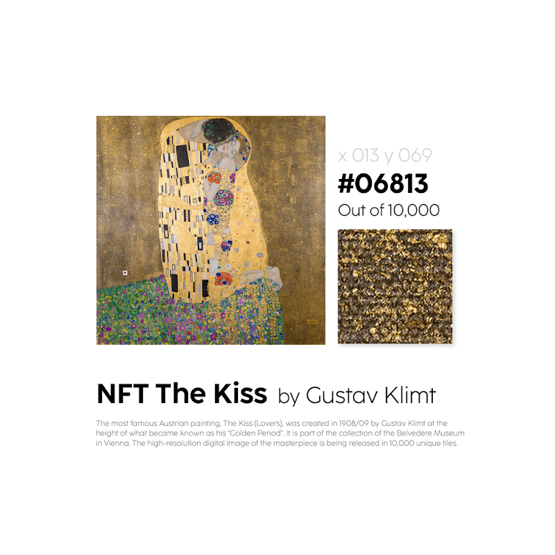 Gustav Klimt’s NFT sale “The Kiss” is a success. For the seller